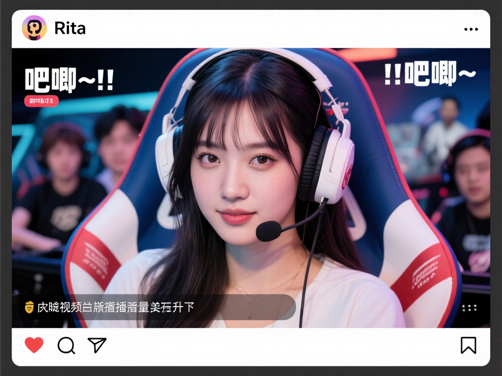 Rita通过社交媒体平台分享她的解说视频