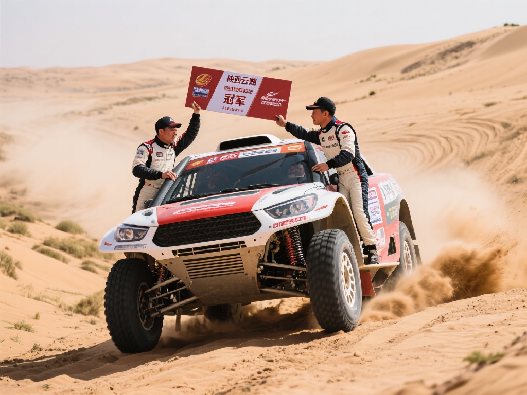 越野拉力赛叶城开幕 陕西云翔勇夺第一 作为夺冠的车队,陕西云翔表现出的实力绝不