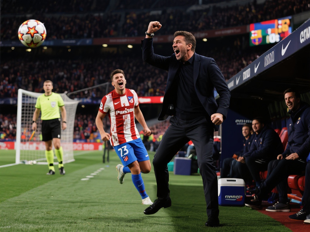 93分钟绝平巴萨!马竞奇迹逆转:2球领先到4-4震撼全场 巴萨在比分胶着时试图通过反击稳住局面,而