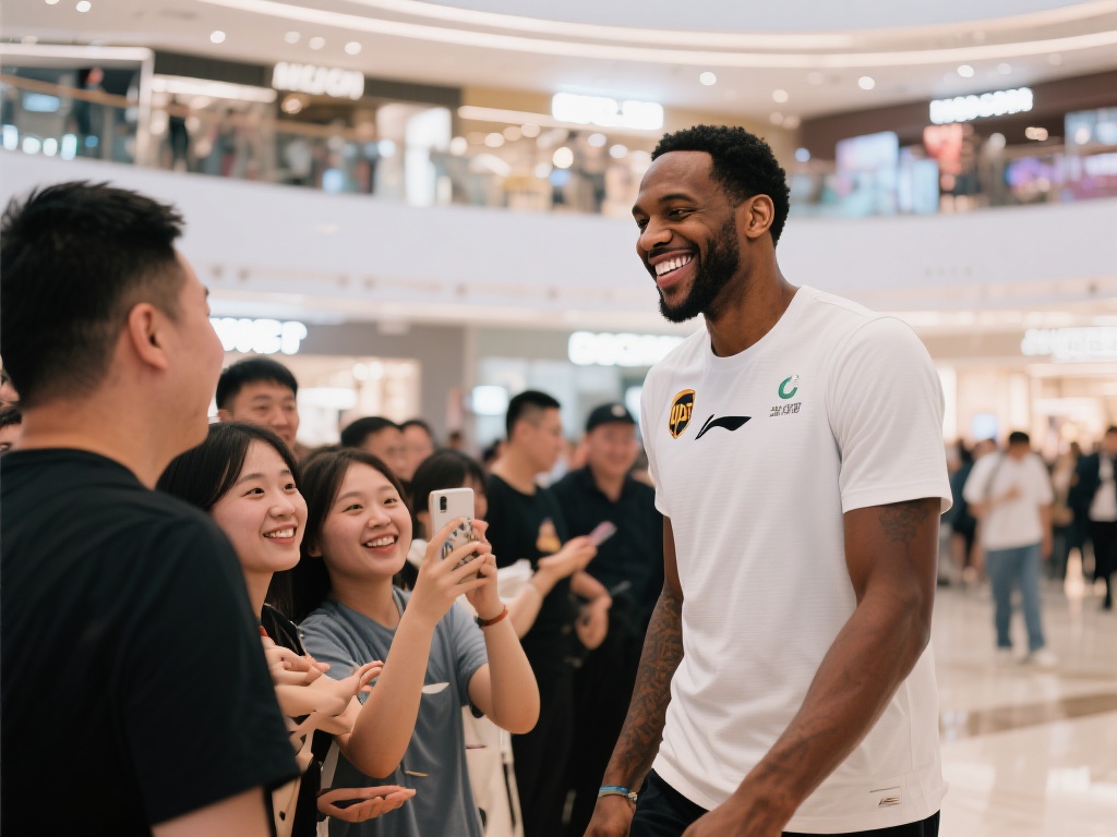 辽宁外援德兹明-威尔斯现身沈阳万象城,享受购物时光 通过这次偶遇,我们不难发现,威尔斯正在用