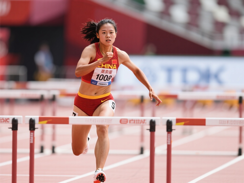 在最近的国际田径赛事中，中国选手吴艳妮在